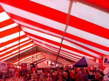 RV shown tent at Quartzite